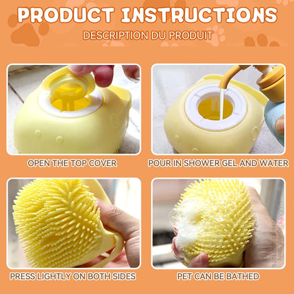 Pet Pamper Shampoo Brush