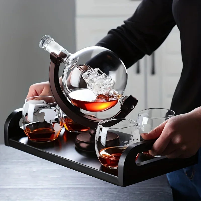 Elegant Globe Decanter Set