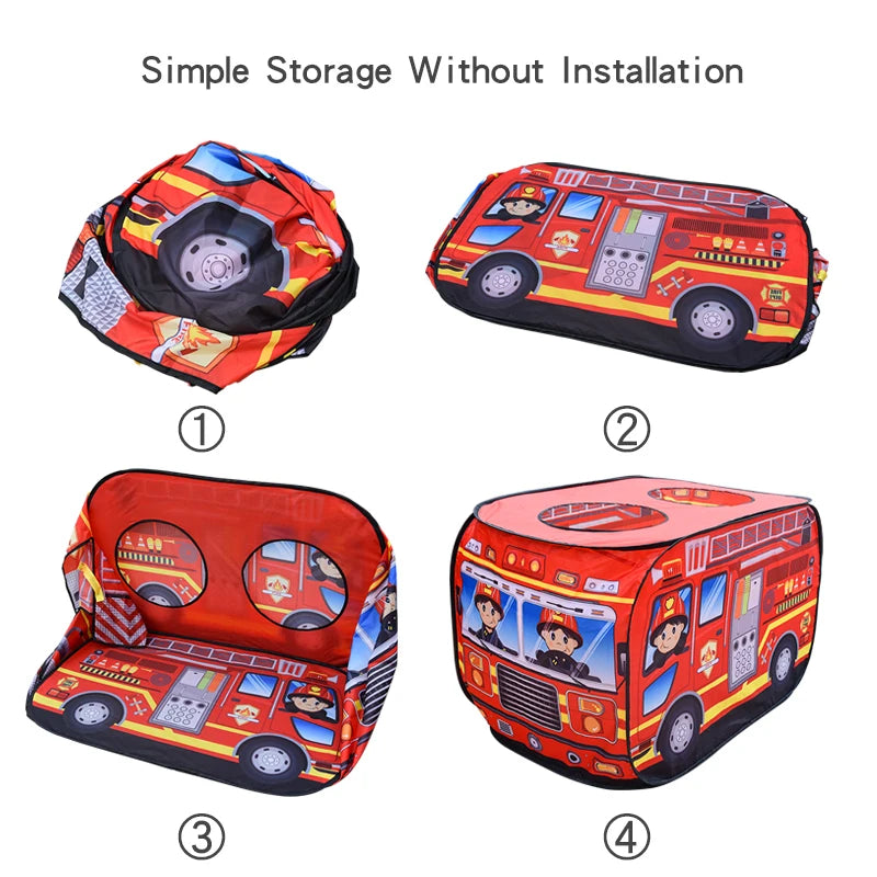 Kids' Fire Truck Adventure Tent